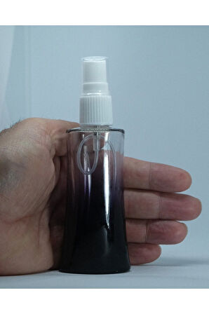 BOŞ PARFÜM ŞİŞESİ 50 ML (10 ADET) ŞEFFAF KAPAKLI SİYAHEYFEL BOŞ ŞİŞE
