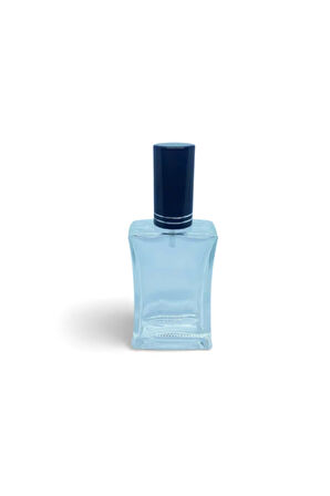 PARFÜM ŞİŞESİ 30 ML (5 ADET) SİYAH KAPAK PLASTİK VALF İÇBÜKEY BOŞ ŞİŞE