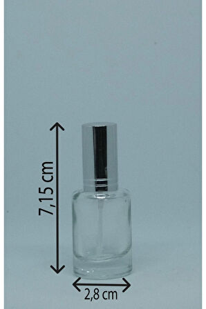 Parfüm Şişesi 12 ml (5 ADET) Metal Valf Ve Kapak Model