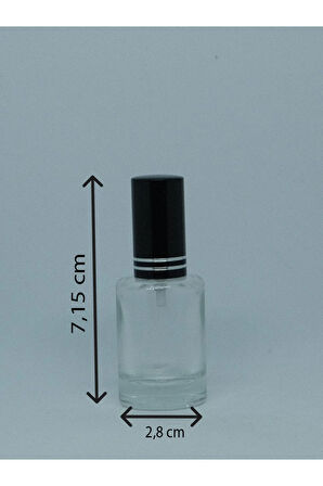 Parfüm Şişesi 12 ml (3 ADET) Metal Valf Ve Kapak Model