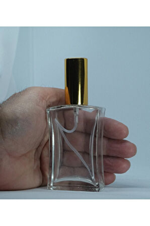 PARFÜM ŞİŞESİ 30 ML (3 ADET) SARI KAPAK PLASTİK VALF İÇBÜKEY BOŞ ŞİŞE