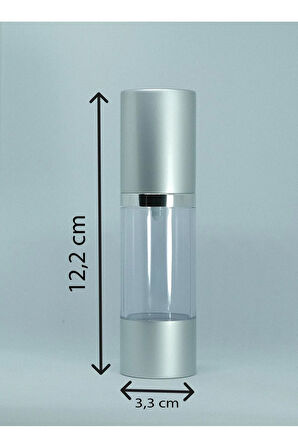 BOŞ KREM VE LOSYON ŞİŞESİ 30 ML (4 ADET) AİRLESS BOŞ ŞİŞE