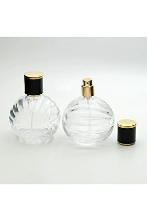 PARFÜM ŞİŞESİ 100 ML 10 ADET TOP DESENLİ KOLAY KAPAMA MODEL