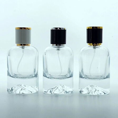 BOŞ PARFÜM ŞİŞESİ 50 ML MOUNT(DAĞ) (2 ADET) (SPREY APARAT İLE KAPATILIR-KOLAY KAPAMA) BOŞ ŞİŞE