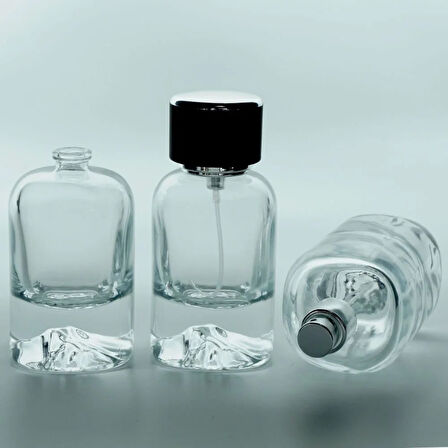 BOŞ PARFÜM ŞİŞESİ 50 ML MOUNT(DAĞ) (3 ADET) (SPREY APARAT İLE KAPATILIR-KOLAY KAPAMA) BOŞ ŞİŞE