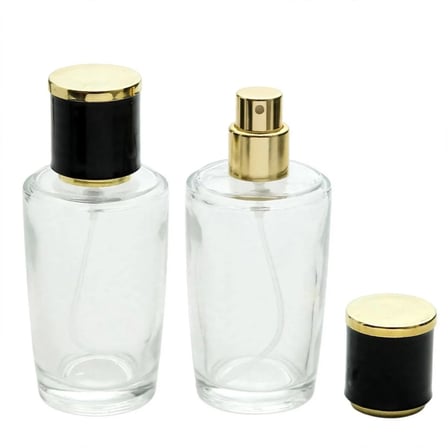 Parfüm Şişesi 50 ml 10 Adet Konik Silindir (SPREYİ APARATİLE KAPATILAN-KOLAY KAPAMA) Model