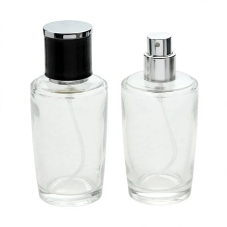 Parfüm Şişesi 50 ml 10 Adet Konik Silindir (SPREYİ APARATİLE KAPATILAN-KOLAY KAPAMA) Model