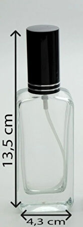 Parfüm Şişesi 50 ml (10 ADET) Metal Kapak Metal Valf Iphone (TEKRAR DOLDURULABİLİR) Boş Şişe