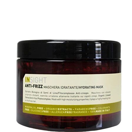  Insight Anti Frizz Hydrating Mask - Nemlendirici Saç Bakım Maskesi 500ml