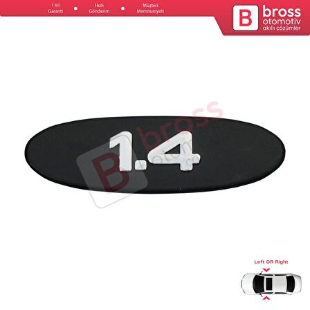 Renault Clio MK2 II BB CB Kangoo MK1 FC KC 7700422223 İçin Siyah 1.4 Kapı Bandı Çıta Yazısı 