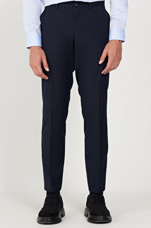 Altınyıldız Classics Normal Bel Dar Paça Slim Fit Lacivert Erkek Pantolon 4A0123200097
