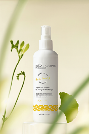 Argan Collagen Isı Koruyucu Saç Şekillendirici Fön Spreyi(FÖN SUYU) 250 ml