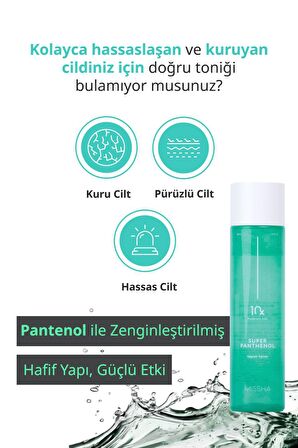 Hassas Ciltlere Özel Pantenol İçerikli Nemlendirici & Aydınlatıcı Tonik Super Panthenol Repair Toner