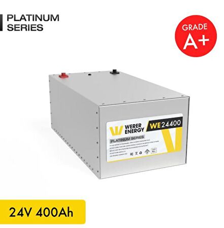 24V 400Ah LiFePO4 Platinum Series Bluetooth'lu Lityum Demir Fosfat Akü 