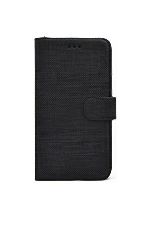 iPhone X Kılıf Cüzdan Kumaş Kredi Kartı Para Bölmeli Standlı Exclusive Spor Cüzdan