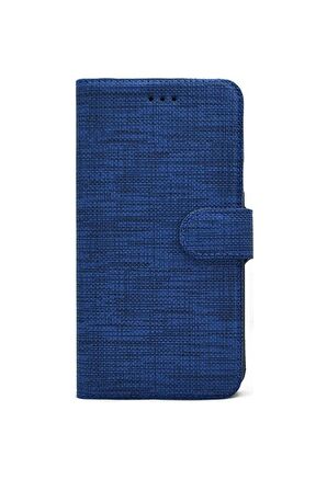 Samsung A30 A305 Kılıf Exclusive Spor Cüzdan Kumaş Kredi Kartı Para Bölmeli Standlı