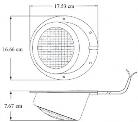 Arka platform aydınlatma lambası 1.2M Kablo Boyu 12V 35W