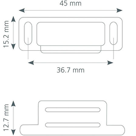 Canex Kapak Mıknatıslı Çıt Çıt Plastik