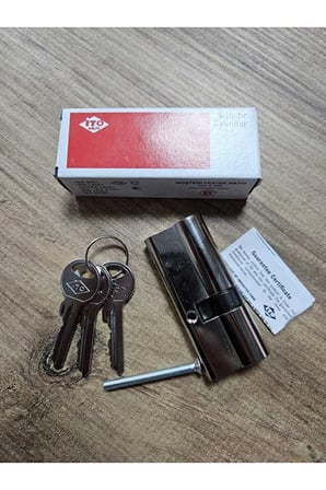 İto kilit 254K/90 mm Standart Cerman Silindir Kapı Kilidi Barel (35+10+45 mm)