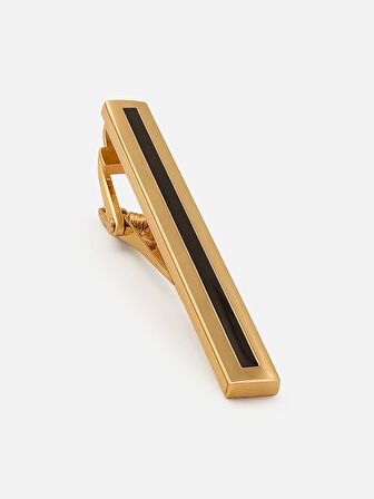Çizgili Gold Kravat İğnesi