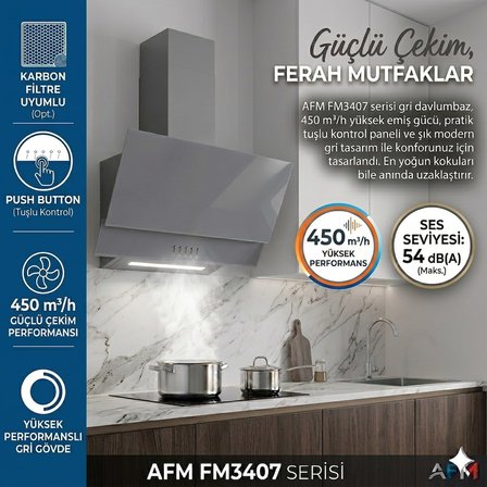 Alveus AFM Serisi FC-38 Cam Antrasit-Gri  3'lü Ankastre Set ( FM7710 + FM2210 + FM3407 )