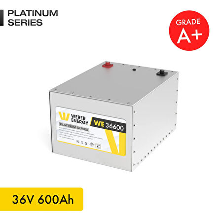 WERER ENERGY 36V 600Ah LiFePO4 Platinum Series Bluetooth'lu Lityum Demir Fosfat Akü 