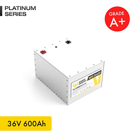 WERER ENERGY 36V 600Ah LiFePO4 Platinum Series Bluetooth'lu Lityum Demir Fosfat Akü 