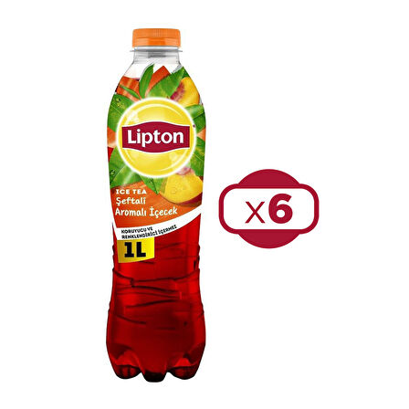 Lipton Ice Tea Şeftali 1 lt x 6 Adet