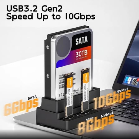K310CL M.2 NVME SSD/SATA HDD CLONER
