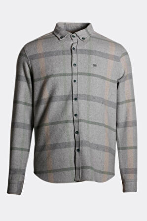 Erkek Kışlık Oduncu Gömlek Gri 7205