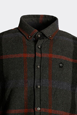 Erkek Kışlık Oduncu Gömlek Haki 7205