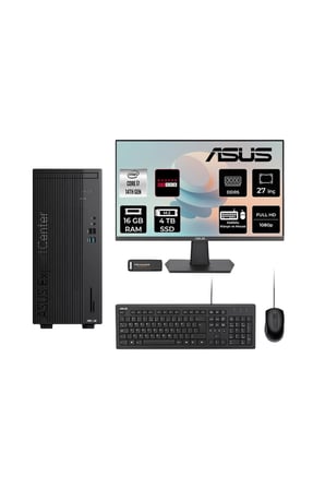 Expertcenter D501MER i7 14700 16GB 4TB SSD RX550/4GB FDOS Masaüstü Bilgisayar + 27" Monitör