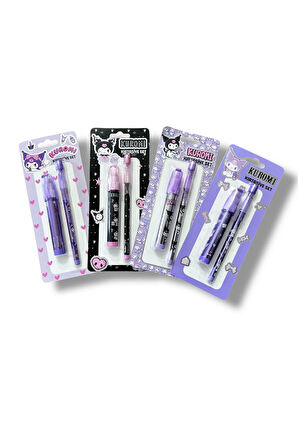 Kuromi Silgi + Kalem Set( kuromi desen rastgele gönderilir)