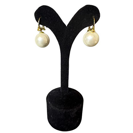 Uretti - İREM 3914 4143 Orta Boy İnci Küpe