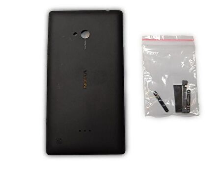 Nokia 720 Arka Kapak Nokia Lumia 720 uyumlu Siyah Arka Kapak ve Yan Tuş Takımı