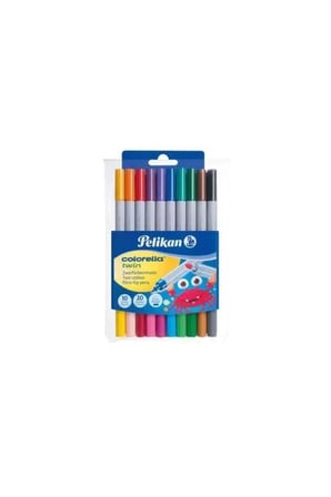 Pelikan Keçeli Kalem Colorella Çift Uçlu 20 Renk 10 Lu 949511