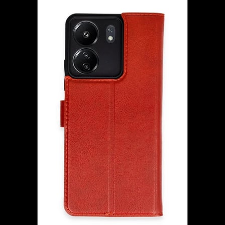 Xiaomi Redmi 13C Kılıf Trend S Plus Kapaklı Kılıf - Kırmızı