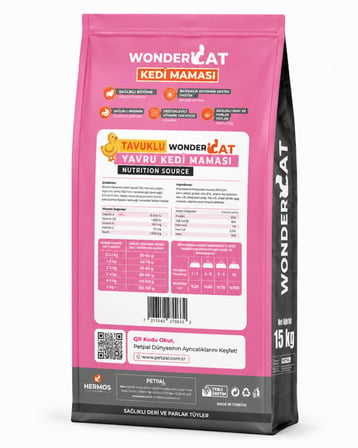 WonderCat Tavuklu Yavru Kedi Maması 15 kg