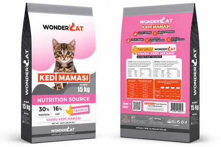 WonderCat Tavuklu Yavru Kedi Maması 15 kg
