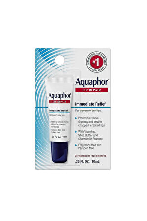 Aquaphor Lip Repair, Immediate Relief, (Hassas Dudaklar) Lip Balm 0.35 Oz 10ml
