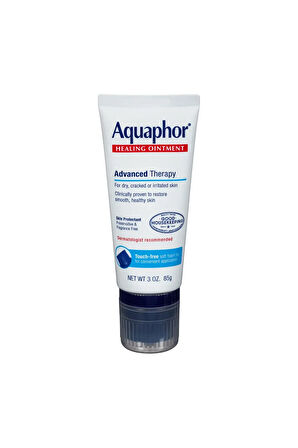 Aquaphor Healing Ointment Advanced Therapy İyileştirici İleri Terapi Cilt Koruyucu (Aşırı Kuru Cilt, Çatlamış Dudaklar, Çatlamış El ve Ayaklar, Kesik ve Yanıklar, Cilt Tahrişini Korur) Merhem  Tüp 3 OZ 85gr