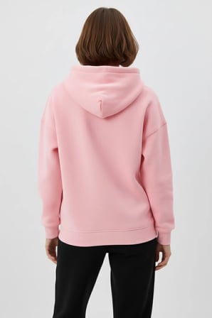 Unisex Yumuşak Dokulu 3 İplik Happy Cherry Tasarım Baskılı Oversize Sweatshirt