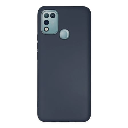 İnfinix Hot 10 Play Kılıf Nano içi Kadife Silikon - Lacivert