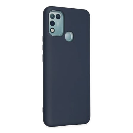 İnfinix Hot 10 Play Kılıf Nano içi Kadife Silikon - Lacivert