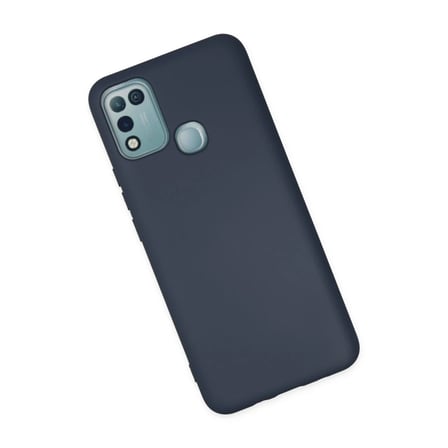 İnfinix Hot 10 Play Kılıf Nano içi Kadife Silikon - Lacivert