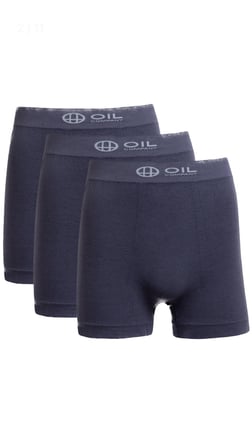 Oil Company Termal Lacivert 3'LÜ Boxer Seamless III. Seviye