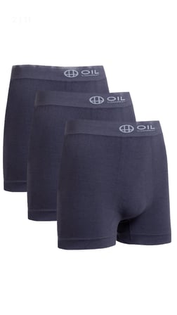 Oil Company Termal Lacivert 3'LÜ Boxer Seamless III. Seviye