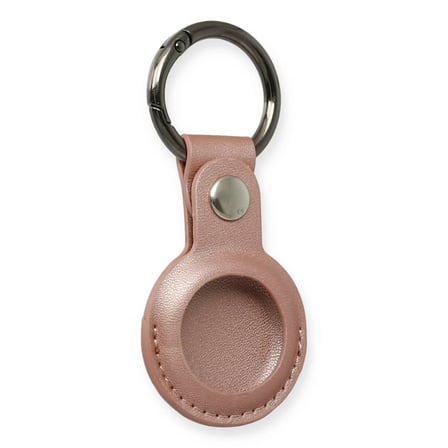 Airtag Anahtarlık Deri Kılıf - Rose Gold