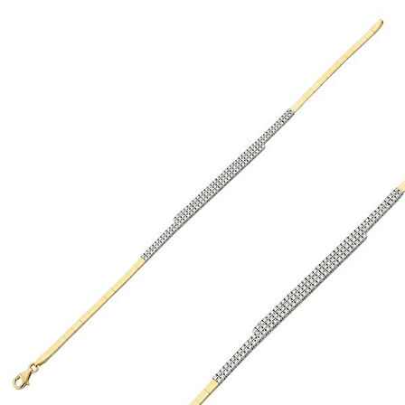 Altın Taşlı Set Bileklik