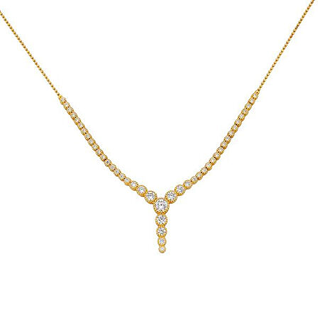 Altın Taşlı Set Kolye